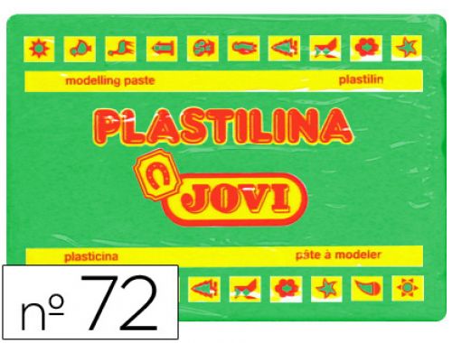 Plasticina jovi 72 350 gr verde claro , Jovi , 22157 , 8412027007320